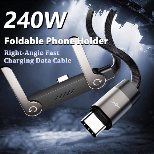240W Foldable Phone Stand USB-C Super Fast Charging Cable - Big Mike