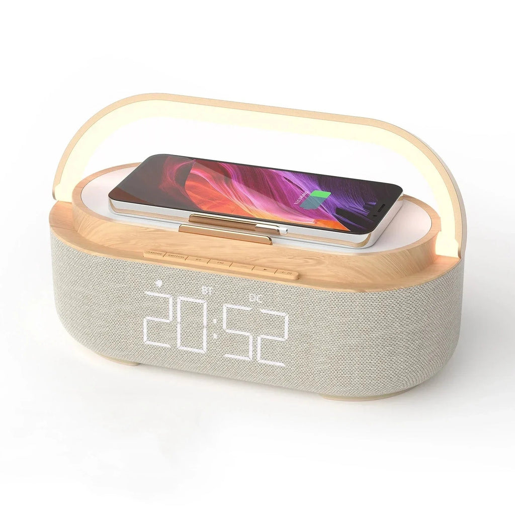 Bluetooth Speaker with Wireless Charging & Alarm Clock - Big Mike