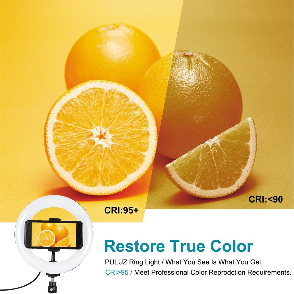 NNEIDS 7.9 Usb Rgb Light With Dual Colour Temperature & Tripod Mount For Vlogging And Selfie Photography - Black - Big Mike