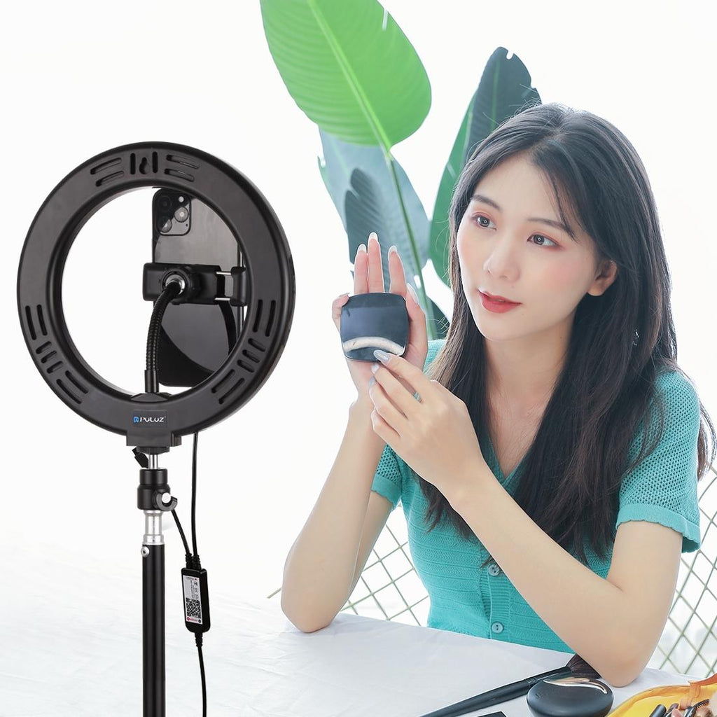 NNEIDS 7.9 Usb Rgb Light With Dual Colour Temperature & Tripod Mount For Vlogging And Selfie Photography - Black - Big Mike