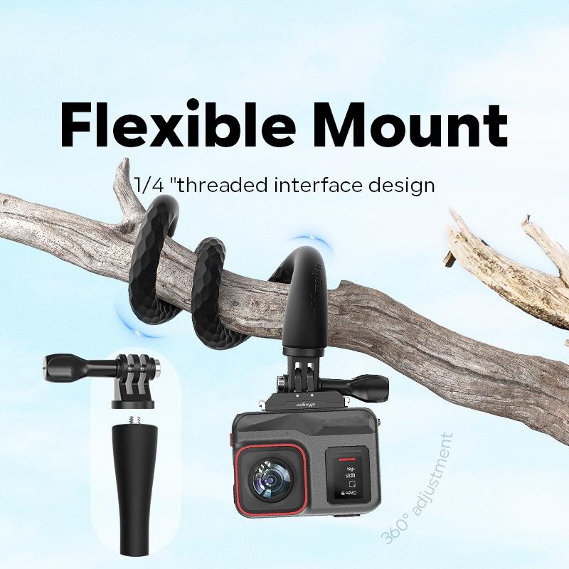 NNEIDS Flexible Octopus Stand For Sports Camera Vlogging - Cycling Accessory - Big Mike