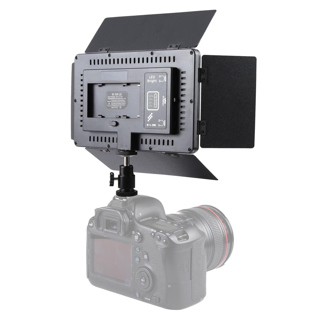 NNEIDS Professional Led Studio Light For Vlogging & Photography - 520 Leds 4100Lm - Canon / Nikon Dslr Compatible - Big Mike