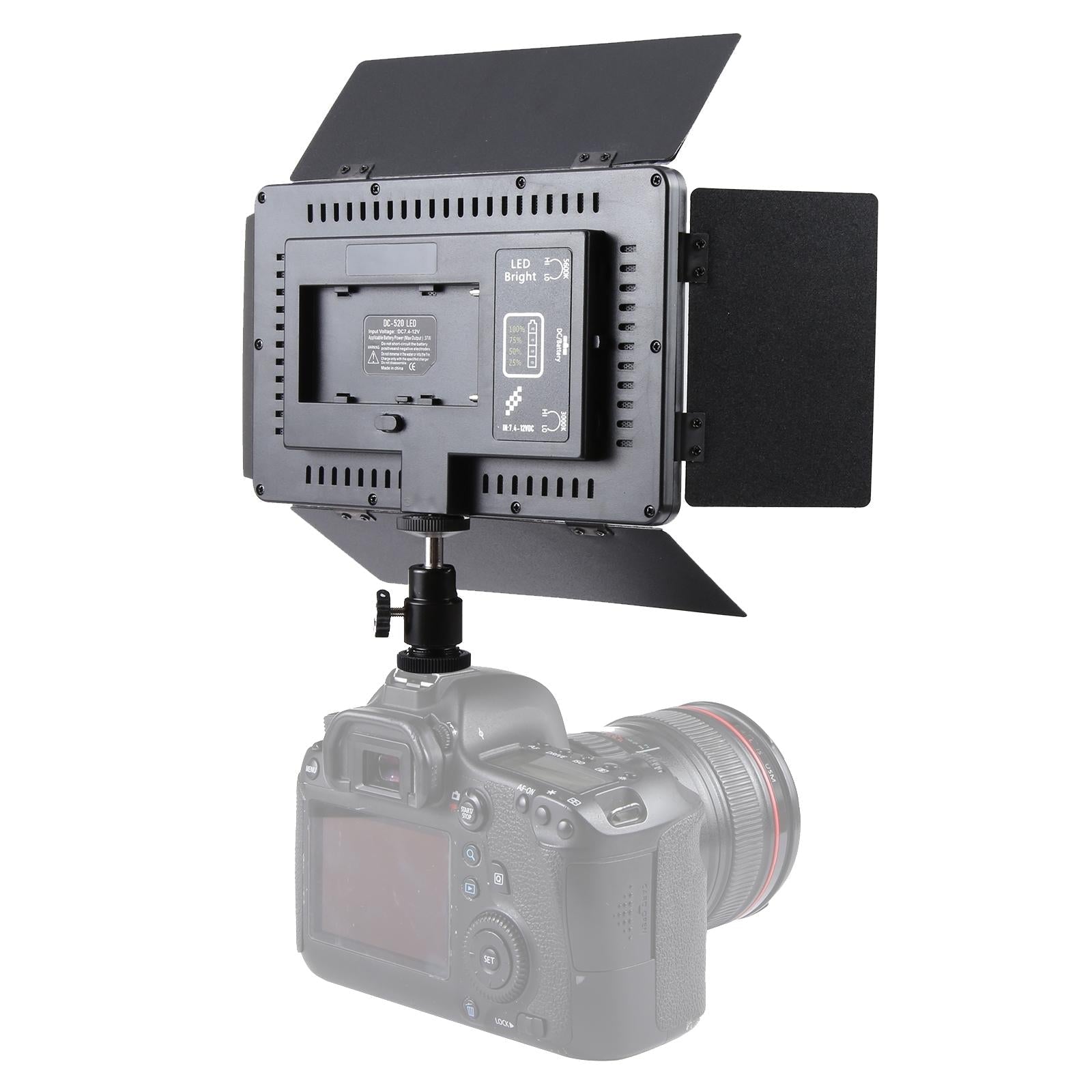 NNEIDS Professional Led Studio Light For Vlogging & Photography - 520 Leds 4100Lm - Canon / Nikon Dslr Compatible - Big Mike