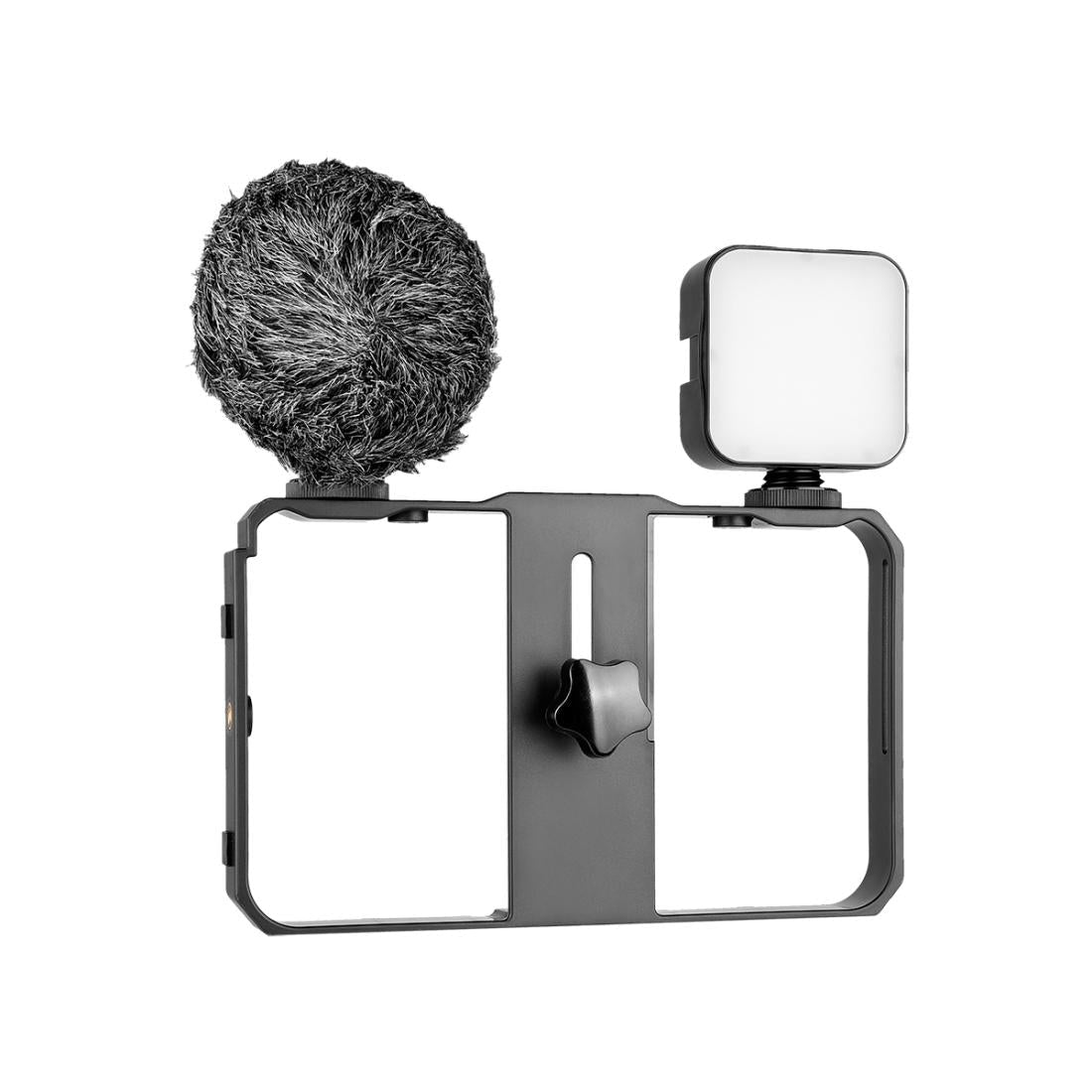 NNEIDS Vlogging Video Rig With Mic & Fill Light For Smartphone - Big Mike