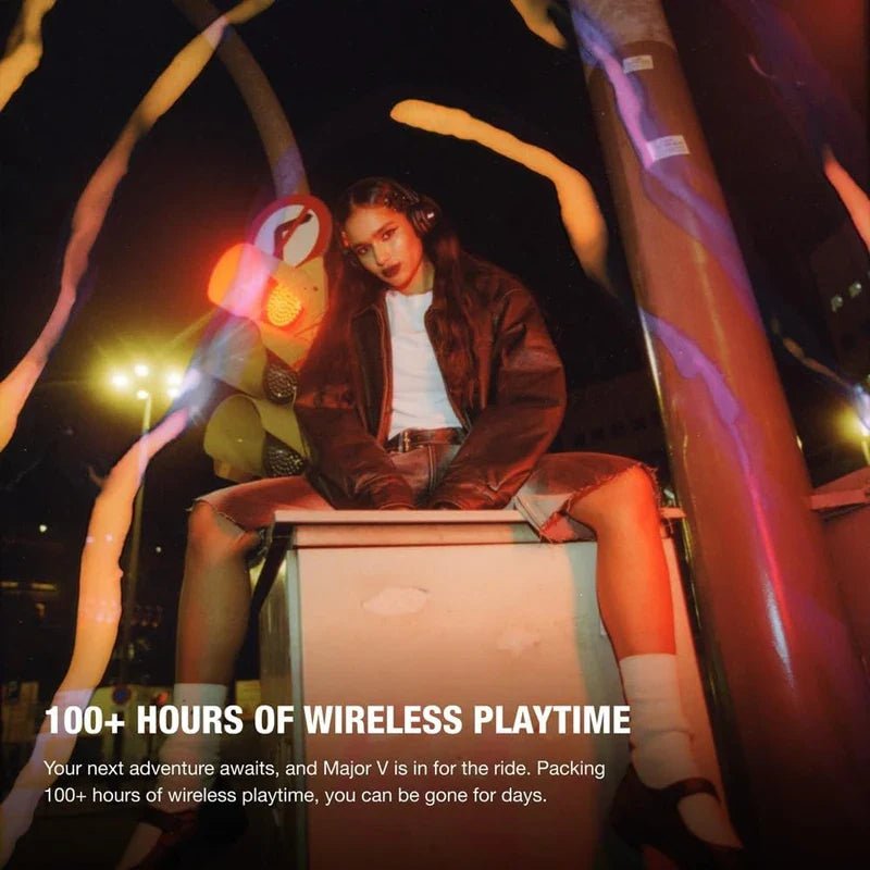 NNEOBA Wireless Bluetooth Headphones with Microphone - Big Mike