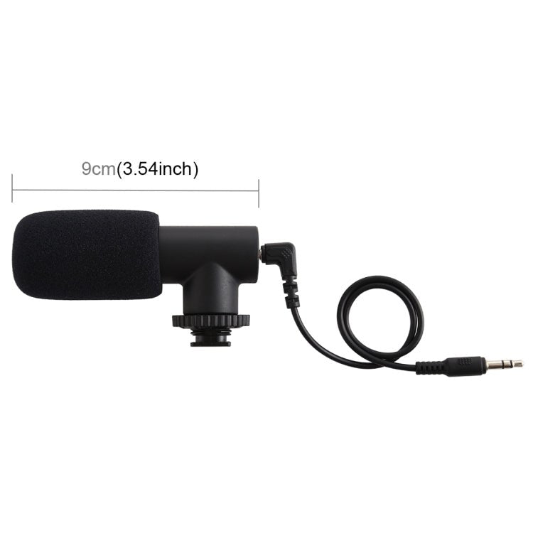 PULUZ 3.5mm Audio Stereo Recording Vlogging Professional Interview Microphone for DSLR & DV Camcorder, Smartphones - Big Mike