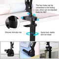 PULUZ 7.9 inch 20cm Ring Curved Light + Desktop Arm Stand USB 3 Modes Dimmable Dual Color Temperature LED Vlogging Selfie Photography Video Lights with Phone Clamp(Black) - Big Mike