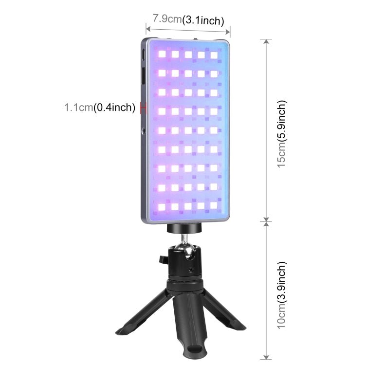 PULUZ LED Full Color RGB Beauty Fill Light Pocket Vlogging Photography Light, Pocket Light - Big Mike