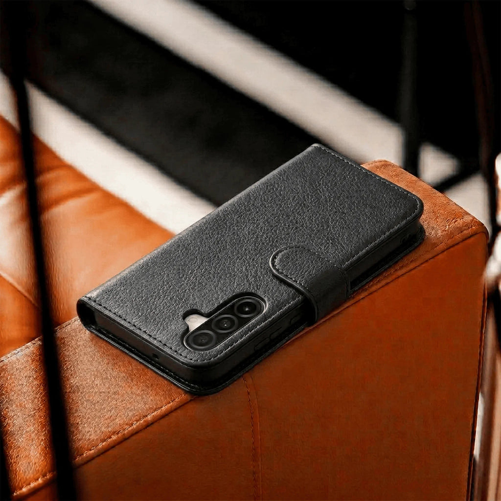 Samsung Galaxy A57 Book Flip Case Leather Wallet - Big Mike