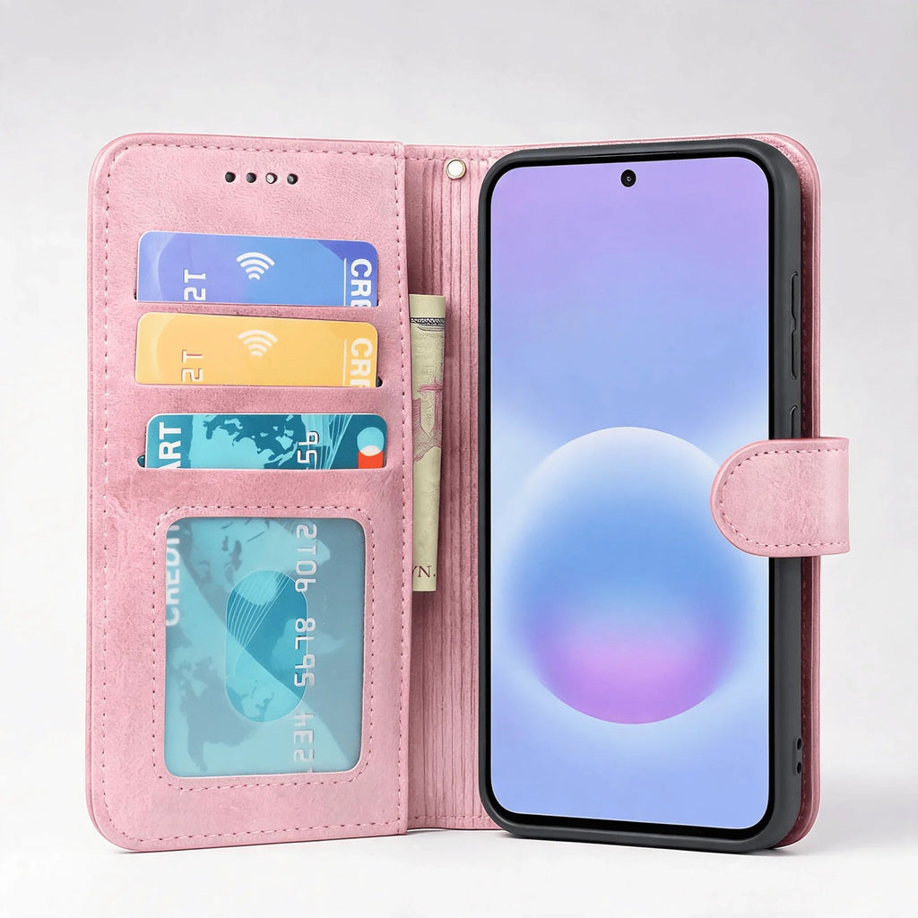Samsung Galaxy A57 Book Flip Case Leather Wallet - Big Mike