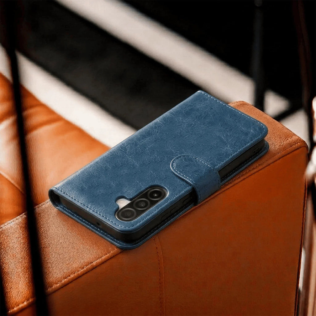 Samsung Galaxy A57 Book Flip Case Leather Wallet - Big Mike