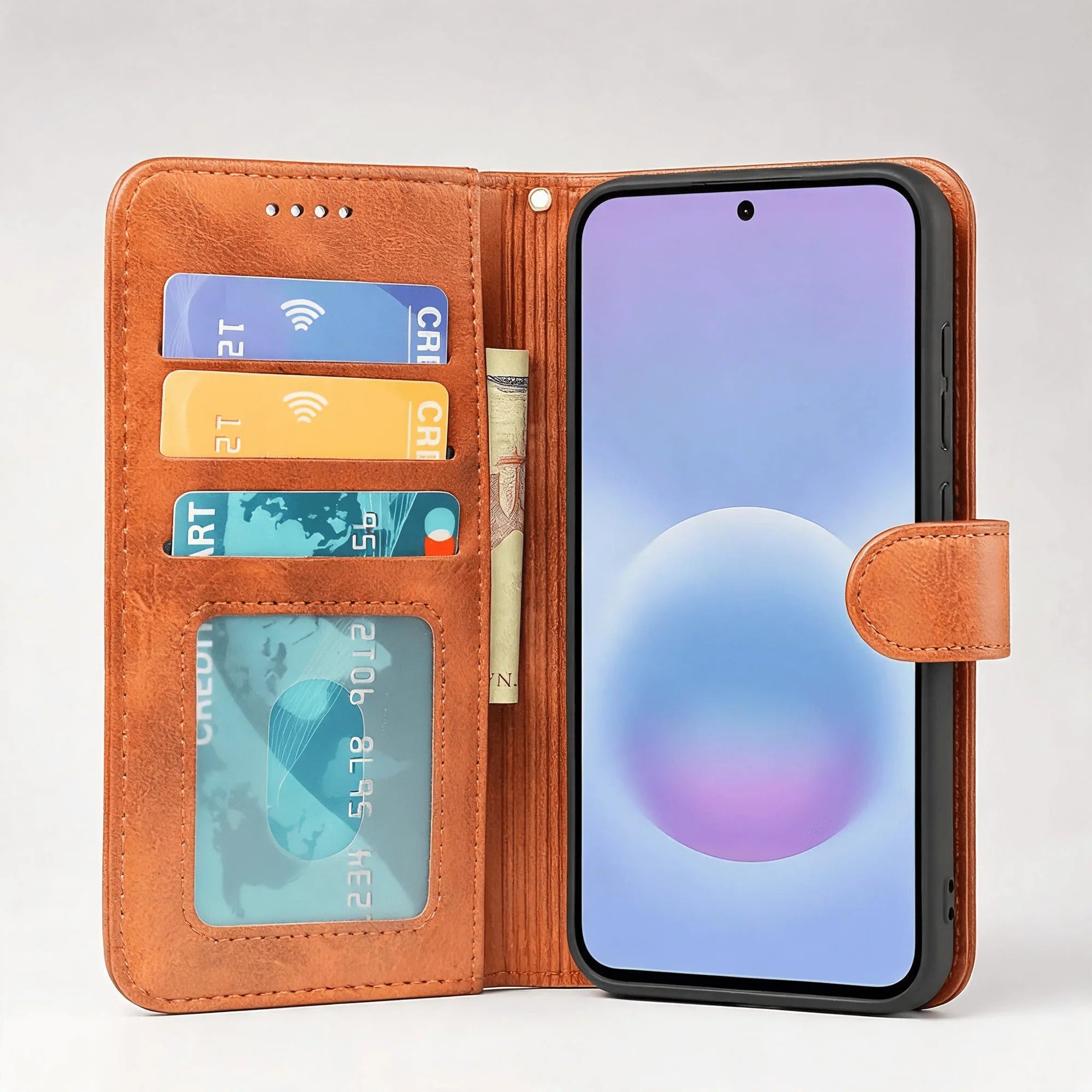 Samsung Galaxy A57 Book Flip Case Leather Wallet - Big Mike