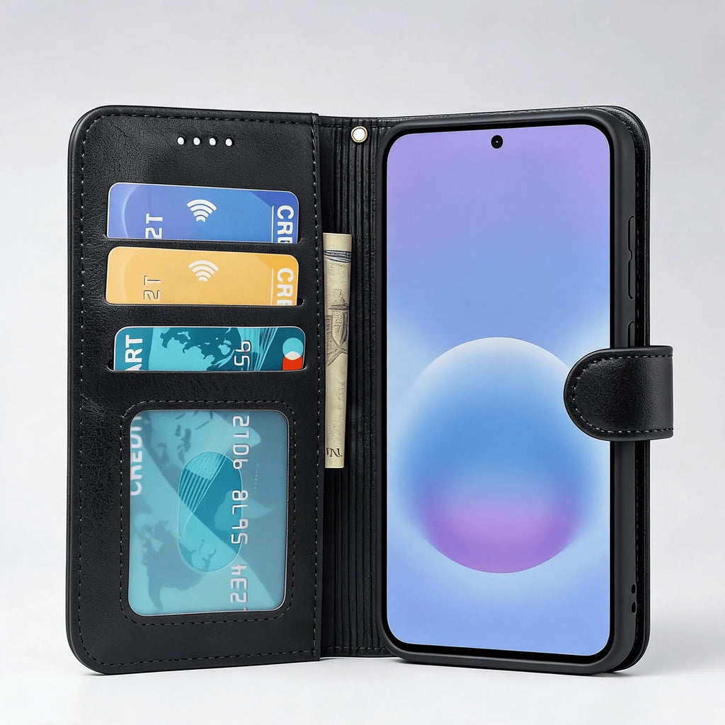 Samsung Galaxy A57 Book Flip Case Leather Wallet - Big Mike
