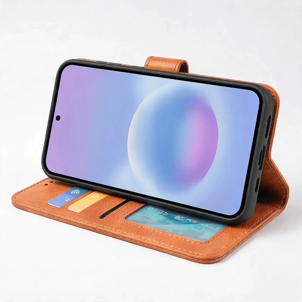 Samsung Galaxy A57 Book Flip Case Leather Wallet - Big Mike