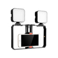 YELANGU PC201 YLG1801A Vlogging Live Broadcast LED Selfie Light Smartphone Video Rig Handle Stabilizer Plastic Bracket Kits, PC201 - Big Mike