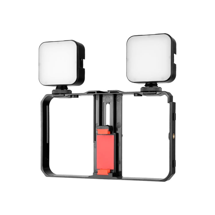 YELANGU PC201 YLG1801A Vlogging Live Broadcast LED Selfie Light Smartphone Video Rig Handle Stabilizer Plastic Bracket Kits, PC201 - Big Mike