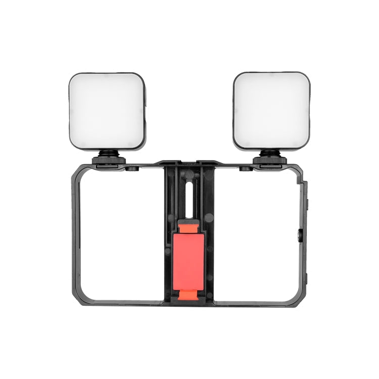 YELANGU PC201 YLG1801A Vlogging Live Broadcast LED Selfie Light Smartphone Video Rig Handle Stabilizer Plastic Bracket Kits, PC201 - Big Mike