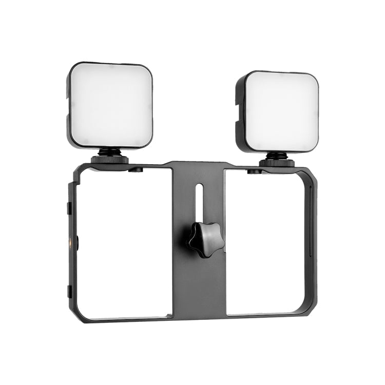 YELANGU PC201 YLG1801A Vlogging Live Broadcast LED Selfie Light Smartphone Video Rig Handle Stabilizer Plastic Bracket Kits, PC201 - Big Mike